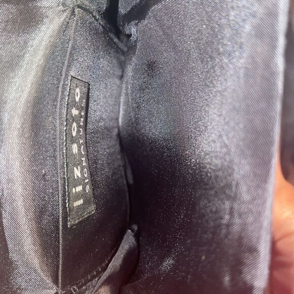 Liz Soto Cat Hand Made Purse‎ Beaded Tassels Black and White - Picture 7 of 8